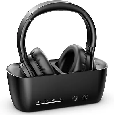 IDiskk Wireless Headphones With 2.4G Transmitter Dock For Watching TV At Home • $55.29