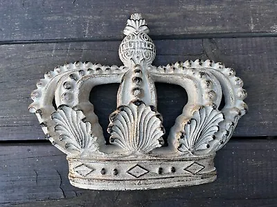 Crown Wall Plaque Fleur De Lis Medieval Old World King Queen Princess • $75