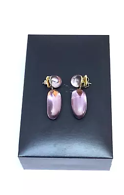 £4560 H.Stern Amethyst Earrings Pedras Roladas Day/ Night 18k Noble Gold • $2175.86