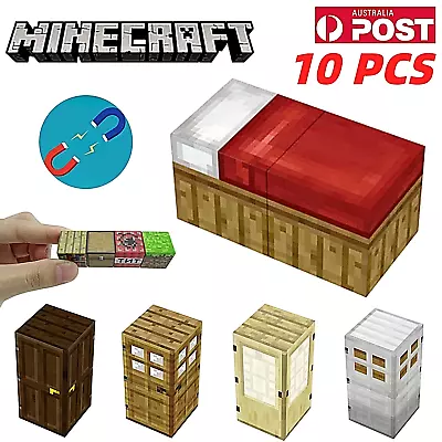 10PCS Minecraft Magnetic Building Blocks Square Magnet Toy Kids Educational Gift • $12.87