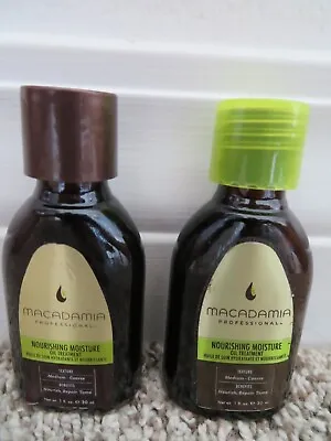 2 New Macadamia & Argan Professional Hair Oil Treatment 1 Oz Ea. Nourish Repair • $13.50