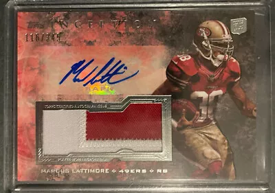 2013 Inception Marcus Lattimore Jumbo Patch Autograph RC #’d 116/345 49ers • $9.99