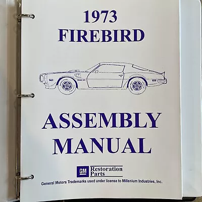 1973 Pontiac Firebird Factory Assembly Manual Trans Am Esprit Formula • $29.99