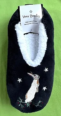 Vera Bradley Winter Forest Cozy Life Slippers:nwt Bunny/stars/moon • $27.95