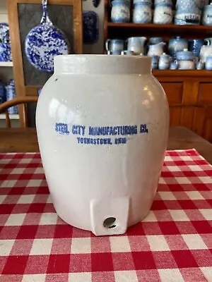 Antique Steel City Manufacturing Co. Youngstown Ohio Water Cooler • $35