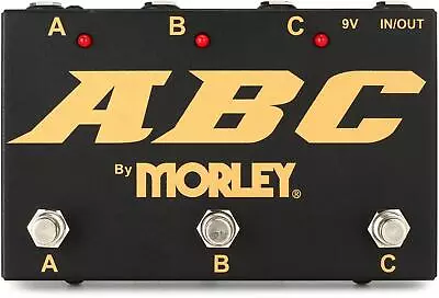 Morley Gold Series ABC 3-button Switcher/Combiner Pedal (5-pack) Bundle • $645