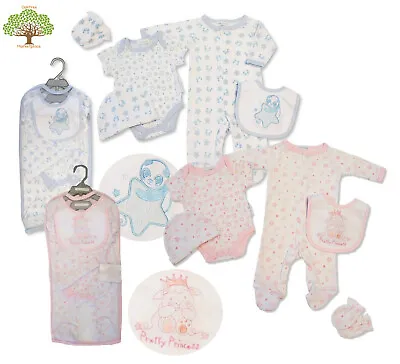 £14.25 • Buy 5 Piece Luxury Gift Set, Baby Boy Girl Newborn. On A Hanger  In A Net Bag