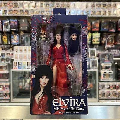 Neca Elvira Mistress Of The Dark Red Fright & Boo 7  Figure Brand New • $37.99