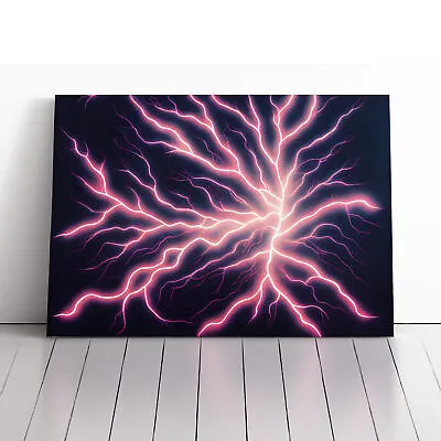 Enticing Lightning Bolts Vol.5 Canvas Wall Art Print Framed Picture Home Decor • £34.95