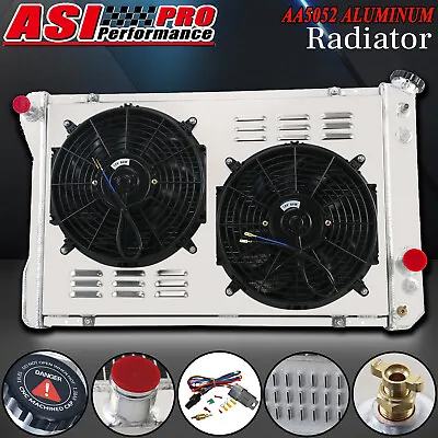 3 Row Radiator Shroud Fan For 1982-1992 Chevy Camaro Pontiac Firebird 5.0L 5.7L • $199