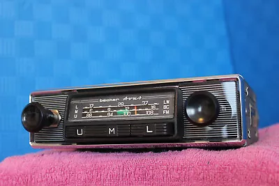 Becker Avus UML Vintage Chrome 60s - 70s FM Radio 108Mhz Mercedes Porsche BMW VW • $298