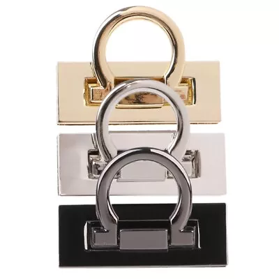 Metal Clasp Turn Twist Lock For DIY Craft Shoulder Bag Purse Handbag Hardware • £6.14