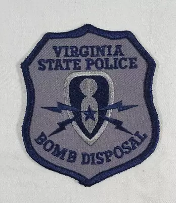 $5.59 • Buy Virginia Va State Police Bomb Disposal Eod Subdued Tactical Patch  New Condition