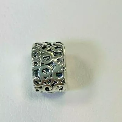 $9.99 • Buy Pandora Sterling Silver  S  Clip Charm Bead 790338