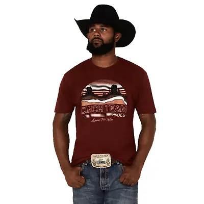 Cinch® Men's Red Western Graphic T-Shirt MTT1690515 • $18.97