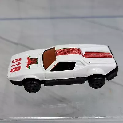 Vtg Redbird Stripes 618 Motif White 2.5 L Diecast Toy Race Car • $18