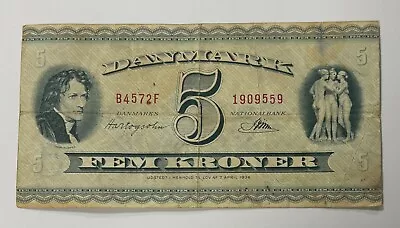 Denmark 5 Kroner Banknote • $7.99