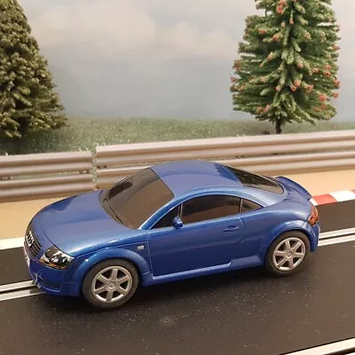 Scalextric 1:32 Car - C2507 Blue Audi TT #E • £14.99