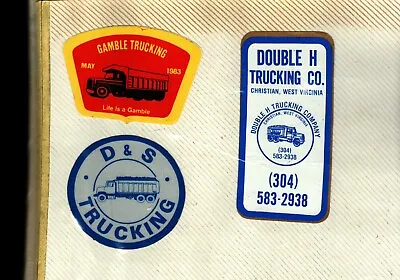 Nice Lot Of 3 Different Trucking Co.'s Coal Mining Stickers # 1234 • $5.99