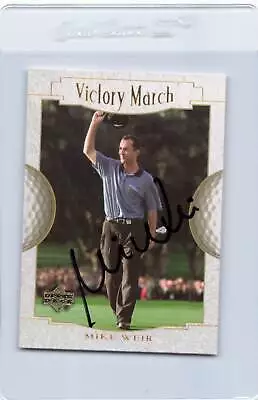 2001 Upper Deck Golf #166 Mike Weir Signed Auto *J8894 • $7