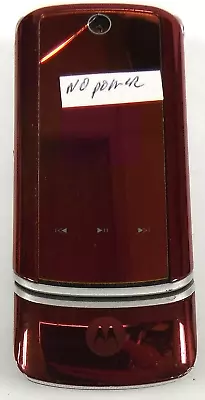 Motorola KRZR K1m - Fire Red And Silver ( Verizon ) Rare Cellular Flip Phone • $5.94