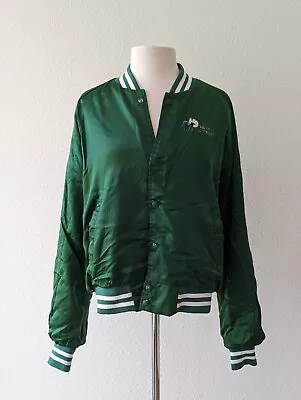 Vintage Chalk Line Dallas Maverics Satin Snap Button Jacket Large Green Mavs • $69.99