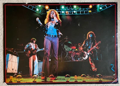 $50 • Buy Vintage Led Zeppelin Concert Poster Ian Dickson 1976 RARE!!