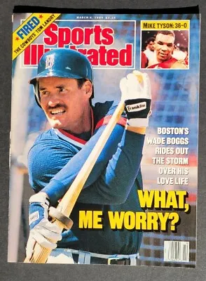 1989 Sports Illustrated Wade BOGGS Red Sox Mike TYSON Tom LANDRY No Label EX • $4.99