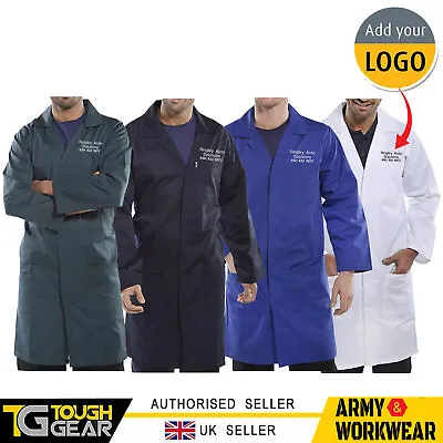 Personalised Embroidered Lab Coat Custom Coveralls Workwear Warehouse Coat Adult • £29.99