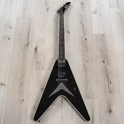 Epiphone Dave Mustaine Signature Flying V Custom Guitar Black Metallic • $1217