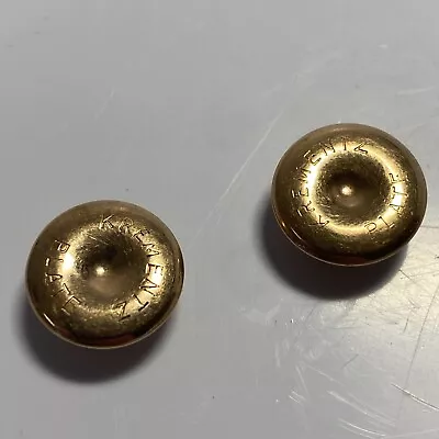 2 Gold Plated Krementz Collar + Cuff Button Studs Vintage • $14.97