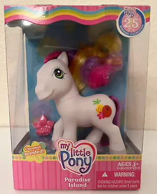 My Little Pony G3 Paradise Island Coconut Scented 25th Anniversary Hasbro NIB • $19.99