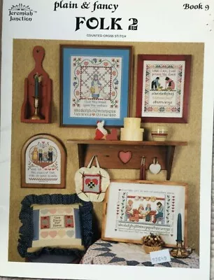 $1.99 • Buy Plain & Fancy Folk 2 Amish Family Jeremiah Junction Cross Stitch Pattern Book 9
