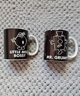 Rare Mr Men Little Miss Mood / Heat Changing Coffee Tea Couples His & Hers Mugs • £20