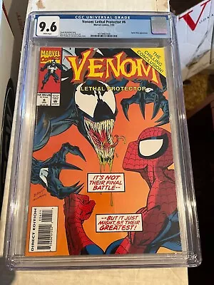 Venom: Lethal Protector #6 CGC 9.6 NM+ Spider-Man ASM! • $49.95