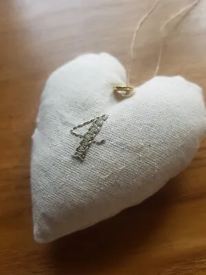 Handmade 4th Wedding Anniversary Gift. Linen Anniversary Heart. Gift Wrapped  • £7.50