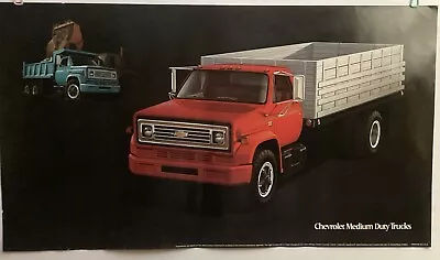 1977 Chevrolet Medium Duty Trucks Dealer Showroom Poster 18x32 Original NOS Dump • $64.99