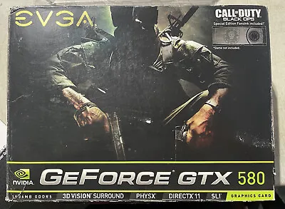 EVGA GeForce GTX 580 Call Of Duty Black Ops Edition-UNTESTED-Sold As Is-C1395 • $200