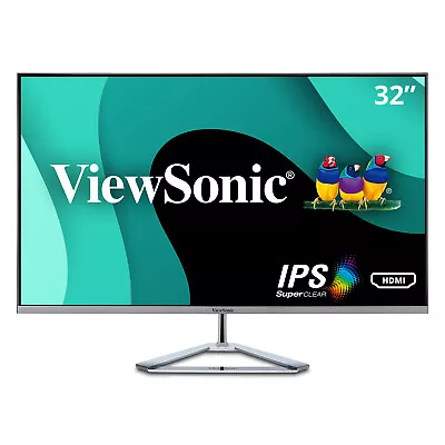 ViewSonic 1080p IPS Monitor VX3276-MHD 32   Thin-Bezel With HDMI DP And VGA • $169.99