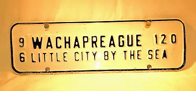 $49.99 • Buy WACHAPREAGUE VA Little City By The Sea Metal LICENSE PLATE TOPPER City Tag 1996