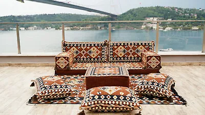 Arabic Floor Sofa Arabic Floor Couch Moroccan Cushion Ethnic Floor Cushions • $419