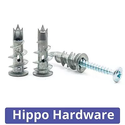 Metal Driva Plasterboard Fixings Self Drill Cavity Wall Speed Anchor Raw Plugs • £5.39