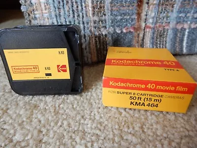 2 Rolls Kodak Kma 464 K40 Kodchrome C0lor Movie Film Super 8 Cartridge • £28.11