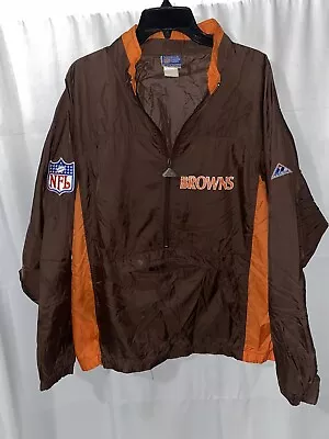 Vintage Cleveland Browns Apex One Half Zip Windbreaker Jacket XL • $35