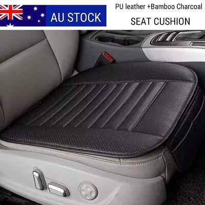 Universal Car Auto Seat Cover Protector Mat Chair Cushion Pad Black PU Leather • $16.99