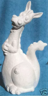 Goofy Dragon          Ceramic Bisque U-paint Mystical Fantasy Dragons • $4.99