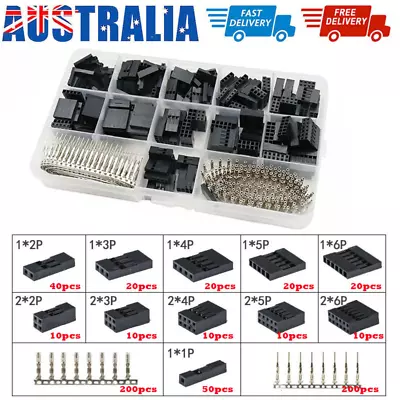 620pcs Male Jumper Pin Dupont Pin Crimp Wire Housing Kit Header Female Connector • $15.39