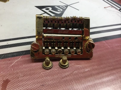 $355 • Buy 80’s Kahler 2200 Tremolo Bridge Vibrato Stud Mount Solid Brass Gibson
