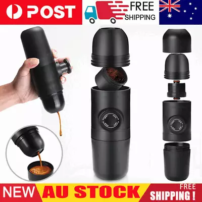 Portable Coffee Machine Pressure Espresso Manual Coffee Maker For Outdoor Travel • $41.75