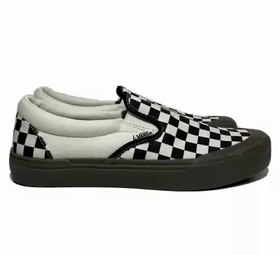 Vans Bmx Slip On Mens Size 8.5 Checkerboard Pop Cush Skateboarding • $58